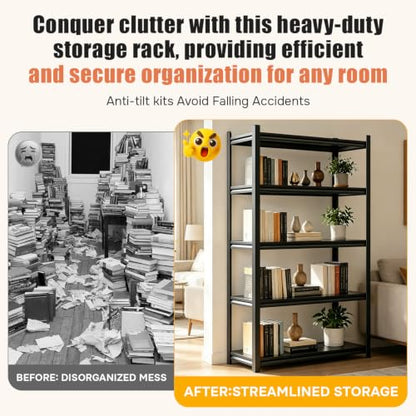 54''H Metal Bookshelf