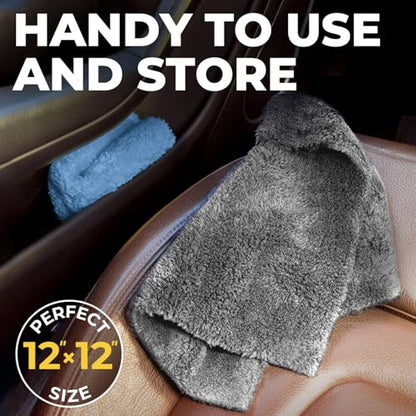Edgeless Microfiber Car Towels (6 Count)
