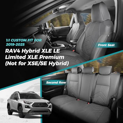 for Toyota RAV4 Seat Covers 2019 2020 2021 2022 2023 2024 2025 RAV 4 Prime & Hybrid XLE LE Limited XLE Premium