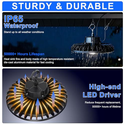 6 Pack 300W LED High Bay Light (6 Count)