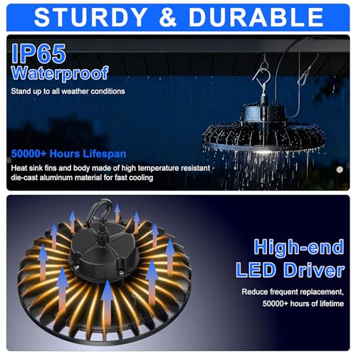 2 Pack 300W LED High Bay Light (3 Count)