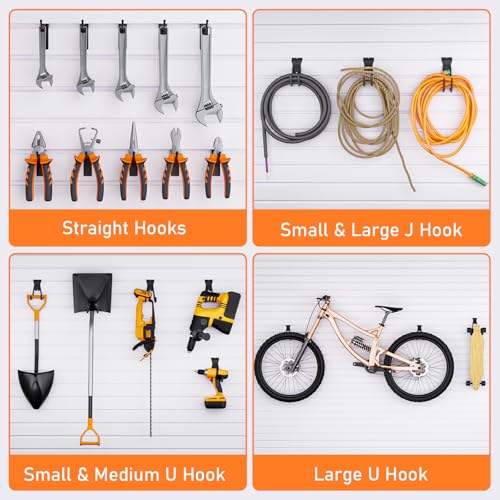 36 Pack Heavy Duty Slatwall Hooks (36 Count)