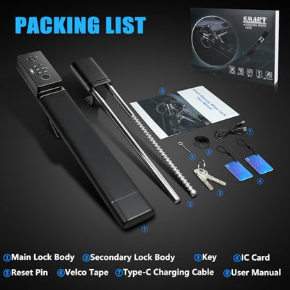 Smart Steering Wheel Lock with 5 Unlocking Methods