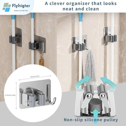 8 Pack Stainless Steel Mop Clips