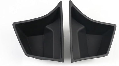 Trunk Storage Box Compatible For Tesla Model 3 2024+ Rear Trunk Side Storage Box Lids Organizer Garbage Bins Car Accessories(No cover)