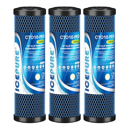 1 Micron 10" x 2.5" Whole House PFOA (3 Count)