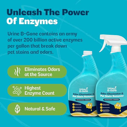 Urine B Gone Enzyme Cleaner for Pet & Human Urine (64 Fl Oz)