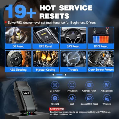 A30D Bidirectional OBD2 Scanner Diagnostic Tool All System & 19 Reset