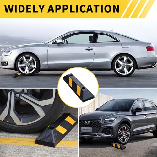 20.8" Rubber Parking Stop (4 Count)