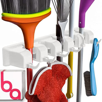 EXTRA GRIP Mop & Broom Holder Wall Mount (2 Count)