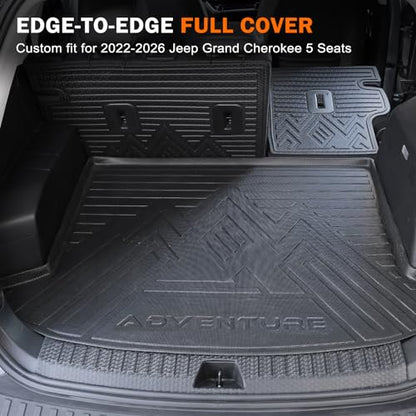 Cargo Trunk Liner for Jeep Grand Cherokee 5 Seats 2022 (4 Count)