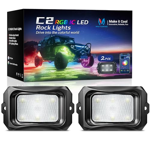 C2 Max RGB+IC Chasing Color Rock Lights
