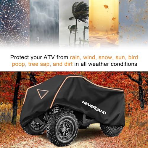 ATV Cover 420D Waterproof Heavy Duty 4 Wheeler Cover for Honda L