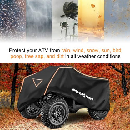 ATV Cover 420D Waterproof Heavy Duty 4 Wheeler Cover for Honda XL