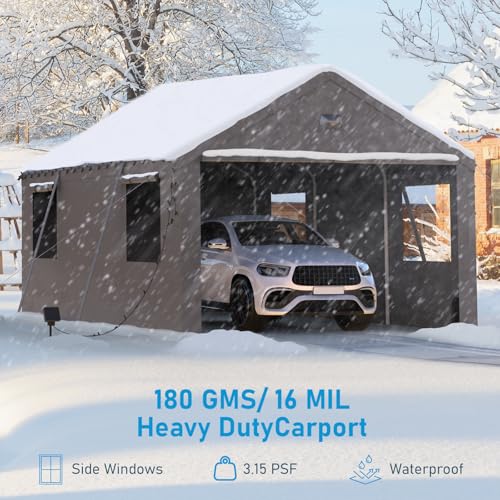 12x20 Heavy Duty Carport Canopy