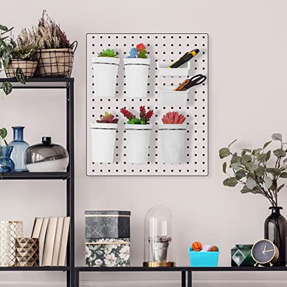 20 Pcs Pegboard Bins and Cups with Hooks and Loops Peg Assortment Organizer Accessories Various Tool Organizer Pegboard Baskets Set for Garage Workshop Workbench Office