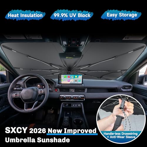 for 2026 Honda Passport Windshield Umbrella Sunshade [Easier Foldable]