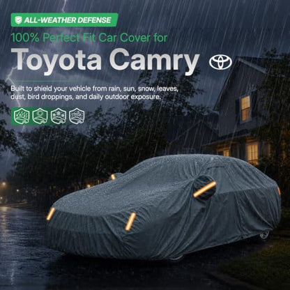 Waterproof Heavy Duty Car Cover Custom Fit Toyota Camry