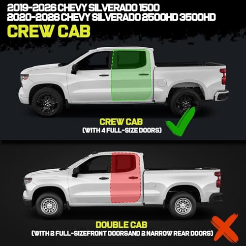 Running Boards Compatible with 2019 (2 Count)
