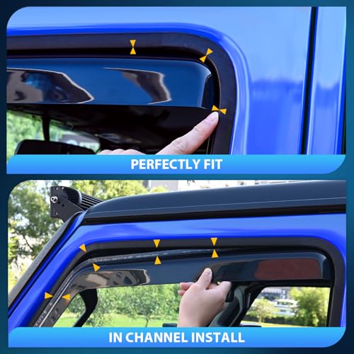in Channel Rain Guards for Honda Pilot 2016 (4 Count)