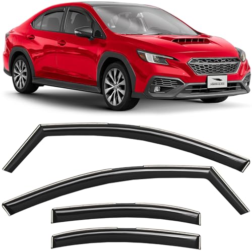 in Channel Extra Durable Rain Guards for Subaru WRX 2022 (4 Count)