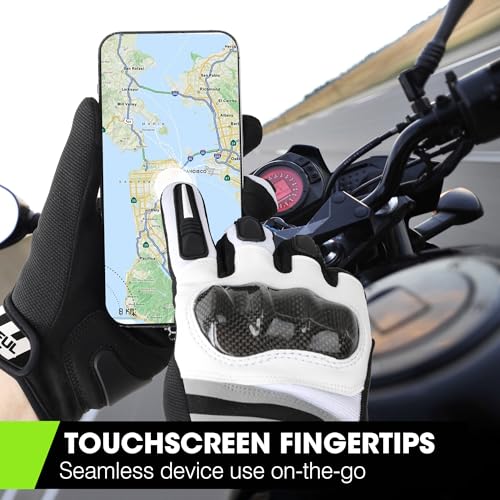 Lightweight Motorcycle Gloves for Men Touchscreen Summer