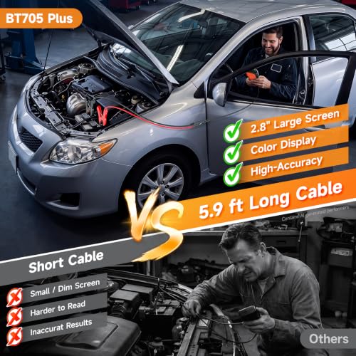 BT705Plus Car Battery Tester 24V 12V Load Tester