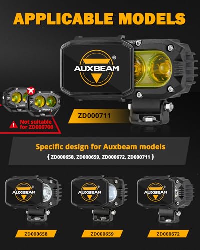 R4 Series 4 Inch LED Square Black Protective Pod Light Covers