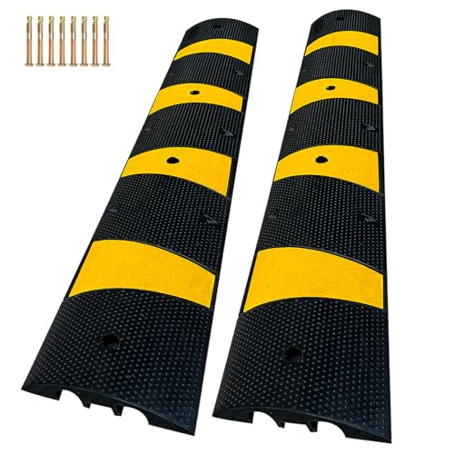 2 Channel Rubber Speed Bumps Humps (2 Count)