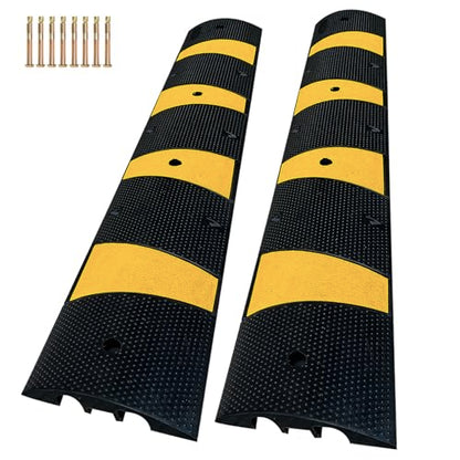 2 Channel Rubber Speed Bumps Humps (2 Count)