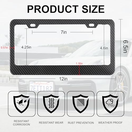 Carbon Fiber License Plate Frames