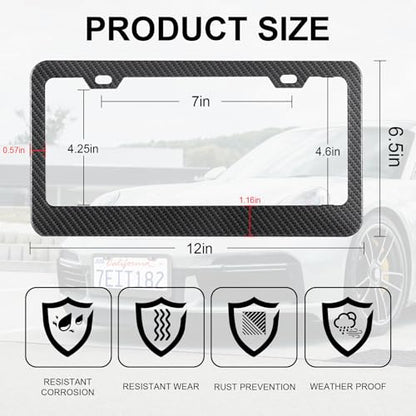 Carbon Fiber License Plate Frames