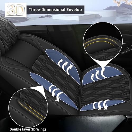 Front Waterproof Leather Seat Covers for Toyota Camry 2002