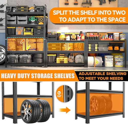 54" H Garage Shelving Heavy Duty Rack