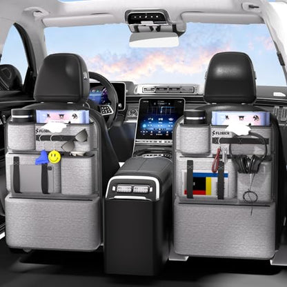 2 PACK PU Coated Fabric Car Backseat Organizer (35.2 Ounce)