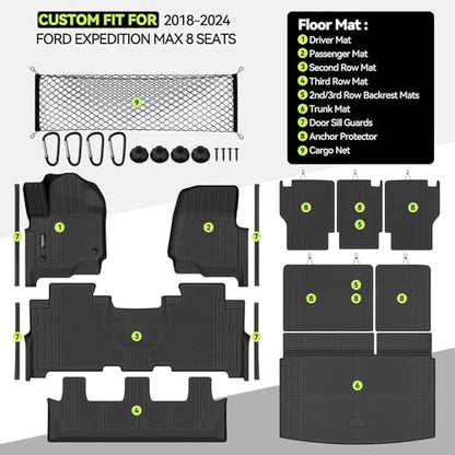 TPE Floor Mat Set for 2018