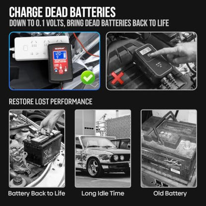4 Pack 1.75A Car Battery Charger (4 Count)