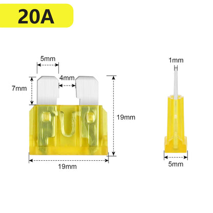 (80Pcs) 20 Amp Standard Fuse, 20A Car Blade Fuses for Car/RV/Truck/SUV/Motorcycle/Boat