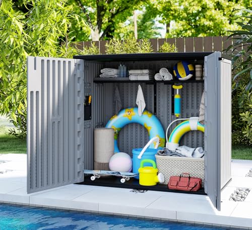 37 Cu.ft Outdoor Storage Cabinet with One Tool Kit
