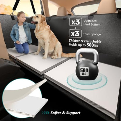 Back Seat Extender for Dogs Upgraded Anti