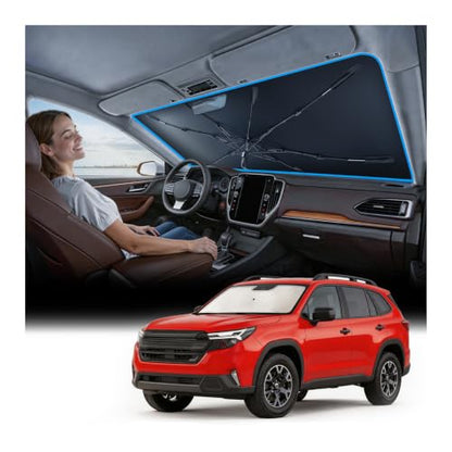 Vinyl Coating Heat Shield] Windshield Sun Shade Umbrella Custom for Subaru Forester