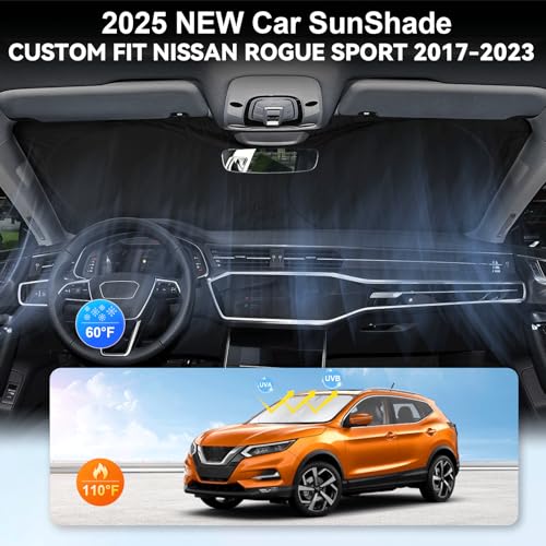 Custom Fit Rogue Sport Windshield Sunshade for 2017