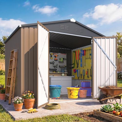 6' x 8' Outdoor Metal Storage Shed