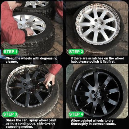 Black Spray Paint for Wheels (26 Ounce)