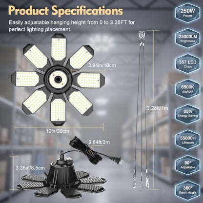 2 Pack Plug in Garage Lights (2 Count)