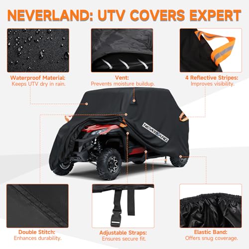 UTV Cover Heavy Waterproof Denier Oxford Cloth for Polaris RZR Yamaha Can