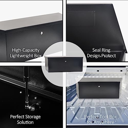 Black Steel Trailer Tongue Truck Box 35 x 12.2 x 11.8 Inch
