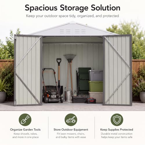 8x6 FT Outdoor Storage Shed