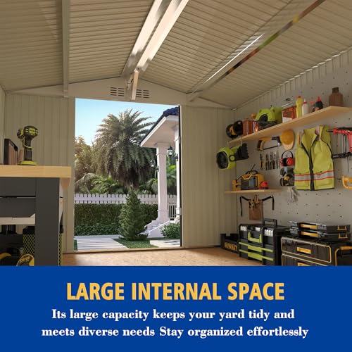 10x8 FT Outdoor Storage Shed with Window