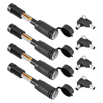 Trailer Hitch Locks Fits Class III IV 2" 2.5" Receiver (4 Count)